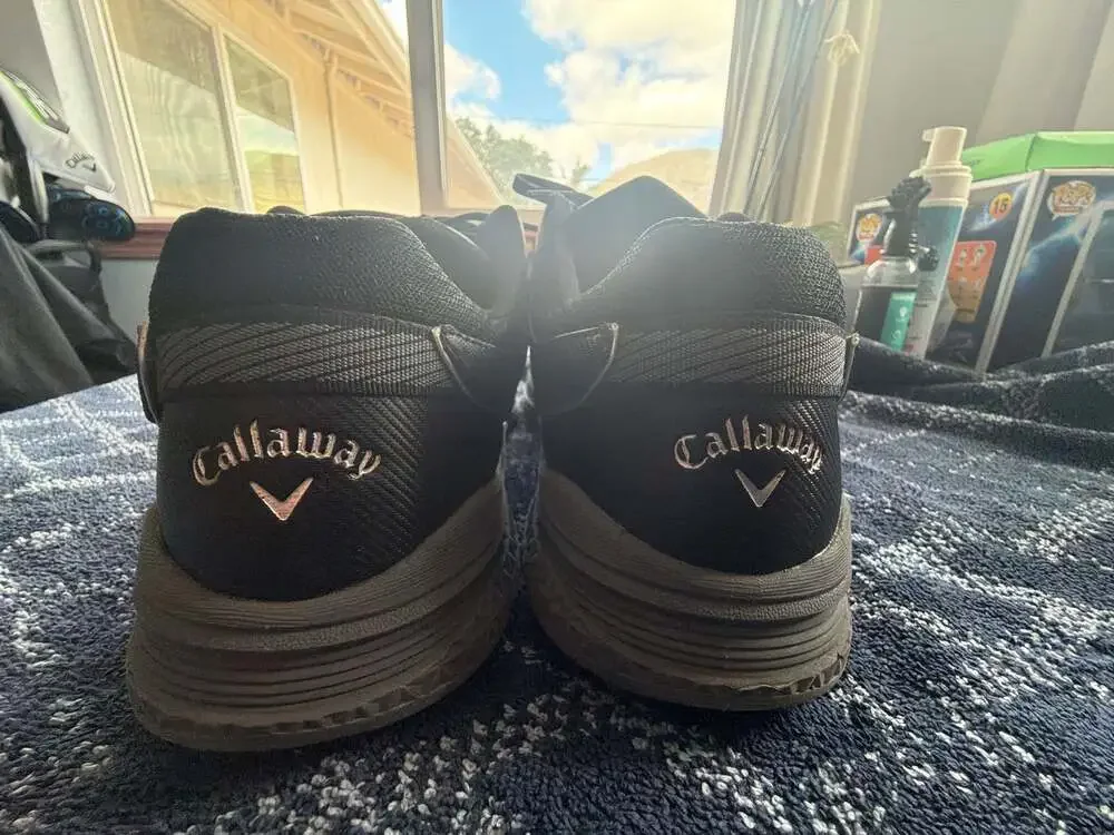 Callaway Men's Solana TRX V3 Waterproof Golf Shoes, Black, Size 14 2E